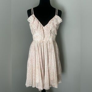Guess Floral Ruffle V-Neck Sundress Sz 4